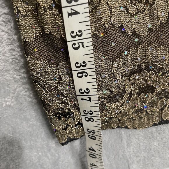 R&M Richard’s Midi Sleeveless Dress Women 6 Petite Black Flower Vintage - Picture 10 of 12